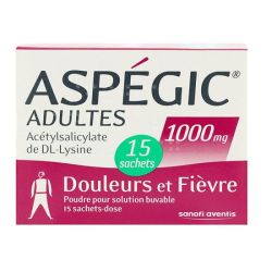 Aspegic 1000Mg Pdr Sbuv Sach-Dos Ad 15Sach