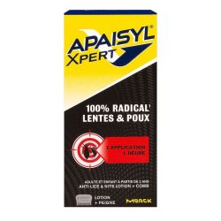 Apaisyl Xpert Lotion Traitante Poux Lentes Fl/100Ml
