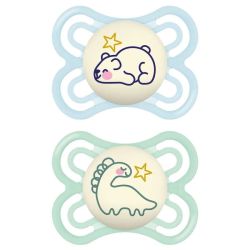 Mam Perfect Sucette Anat Silic 2-6M Nuit B/2