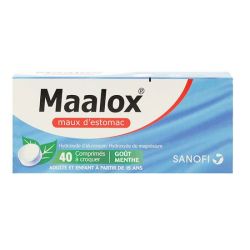 Maalox Hyd Alu/Mg 400/400Mg Cp Crq Plq/40