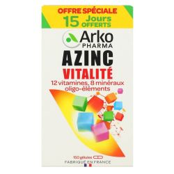 Azinc Vitalite Gél Dès 15 Ans Fl/150