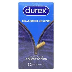 Durex Class Jeans Préserv Lubrif Étui/12