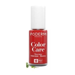 Poderm Vernis Color Care 363 Rouge Cerise 8Ml