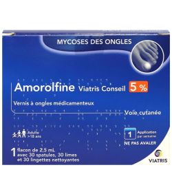 Amorolfine Viatris Co 5% Ong Méd Fl/2,5Ml+30Spat