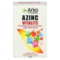 Azinc Vitalite Gél Dès 15 Ans Fl/60