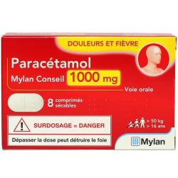 Parace Viatris Co 1000Mg Cpr Séc Plq/8