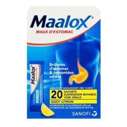 Maalox Hyd Alu/Mg 460Mg/400Mg Susp Mx 20Sach
