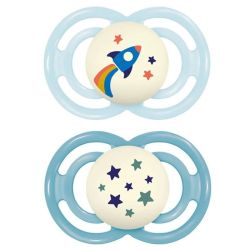 Mam Perfect Sucette Anat Silic +18M Nuit Te 2