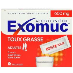 Exomuc 600Mg Pdr Sbuv En Sach Sach/6