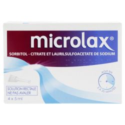 Microlax Sorb S Rect Unidose 4Unid-Can/5Ml