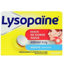 Lysopaïne Ambrox 20Mg Past Mx Gor Ment Plq/18