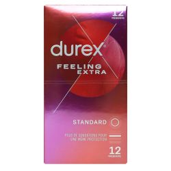 Durex Feeling Ext Préserv Lub Rés Etui/12
