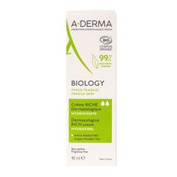 Aderma Biology Crème Riche Dermato Hydratante Tube /40Ml