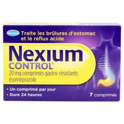 Nexium Ctrl 20Mg Cpr Gast Plq/7