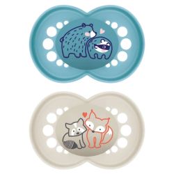 Mam Origin Sucette Silic 6M+ Nat B/2