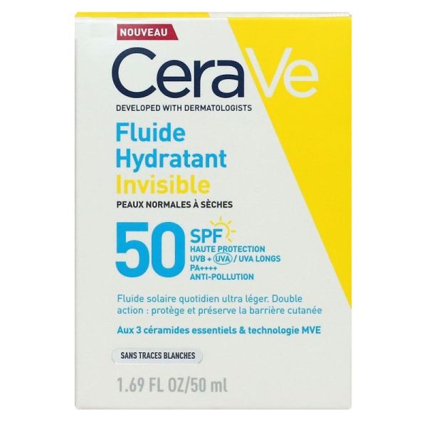 Cerave Solaire Spf50 Flde Invis Hydrat T/50Ml