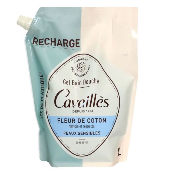 Cavailles Gel Bain Dche Nuage Coton Eco-R/1L