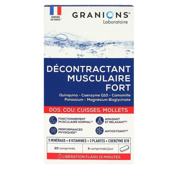 Granions Decontract Muscul Fort Cpr B/20