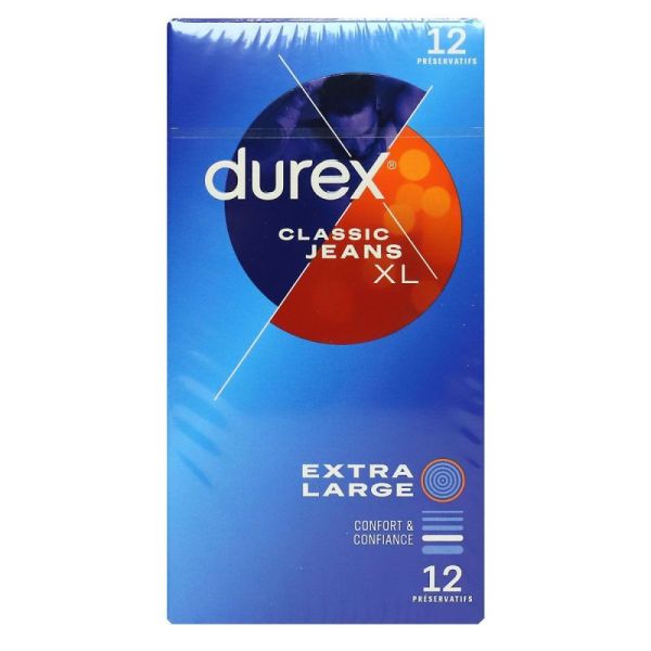 Durex Class Jeans Préserv Av Rés Xl B/12