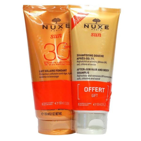Nuxe Sun Spf30 Lait Fondant T/150Ml+Shamp Dch