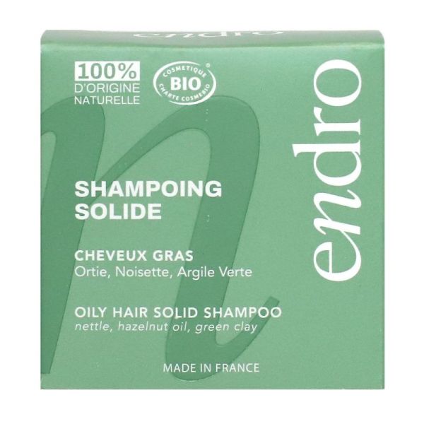 Endro Shampoing Solide Cheveux Gras /80Ml