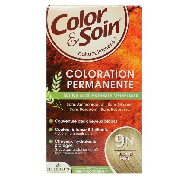 Color&Soin Kit Coloration Perm 9N Blond Miel