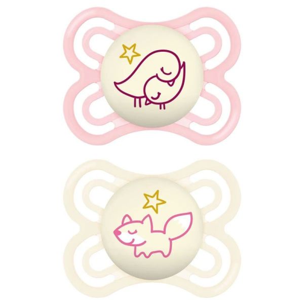Mam Perfect Sucette Anat Silic 2-6M Nuit B/2