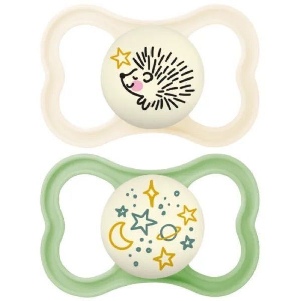 Mam Supreme Sucette Silic +18M Nuit B/2