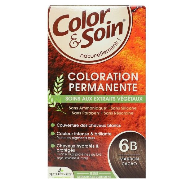 Color&Soin Kit Coloration Perm 6B Marron Cac