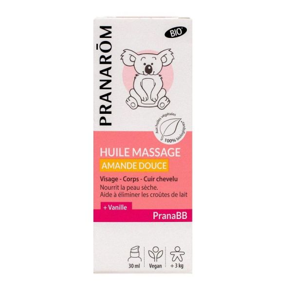 Pranabb Hle Mass Amande Dce Bio Fl/30Ml