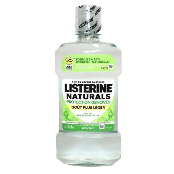Listerine Naturals Bain Bch Prot Genciv 500Ml