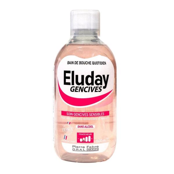 Eluday Gencives Bain Bch Fl/500Ml+Gobelet