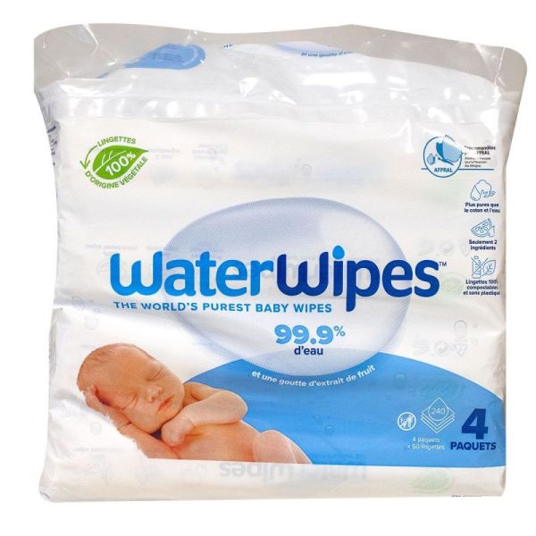 Waterwipes Ling Bio Bb 4Paq/60