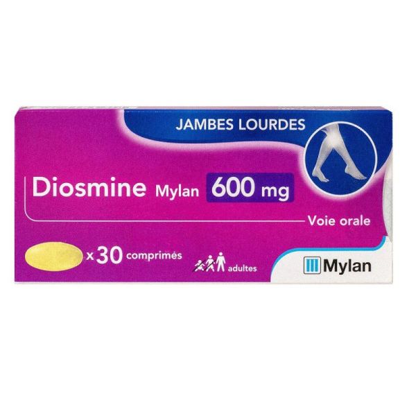Diosmine Viatris Co 600Mg Cpr Plq/2X15 (30)