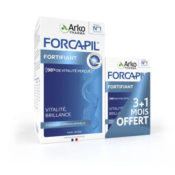 Forcapil Fortif Gél Chev Ongl Pilul/180+60