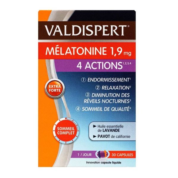 Valdispert Sommeil 4 Actions 1,9Mg Cpr B /30