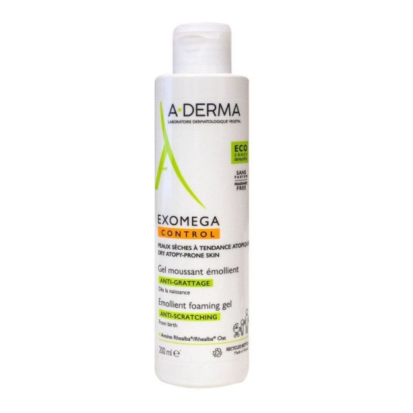Aderma Exomega Control Gel Moussant Émollient 200Ml