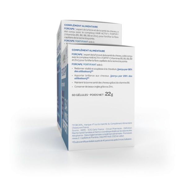 Forcapil Fortif Gél Chev Ongl Pilul/180+60