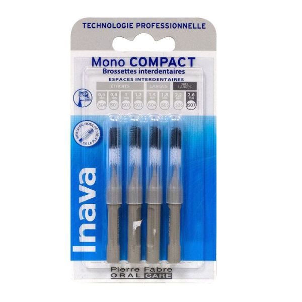 Inava Mono Comp Brossett Gris Blister/4