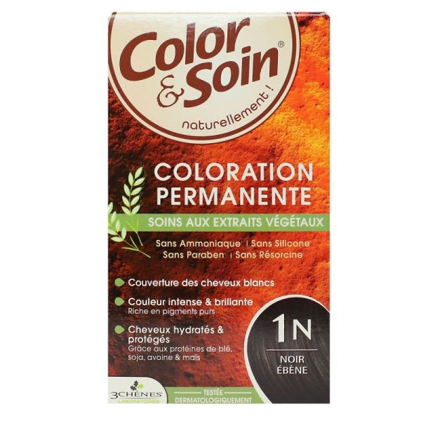 Color&Soin Kit Coloration Perm 1N Noir Ébène
