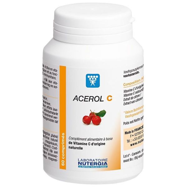 Acerol C Vit C Nat Cpr P/60+T/15