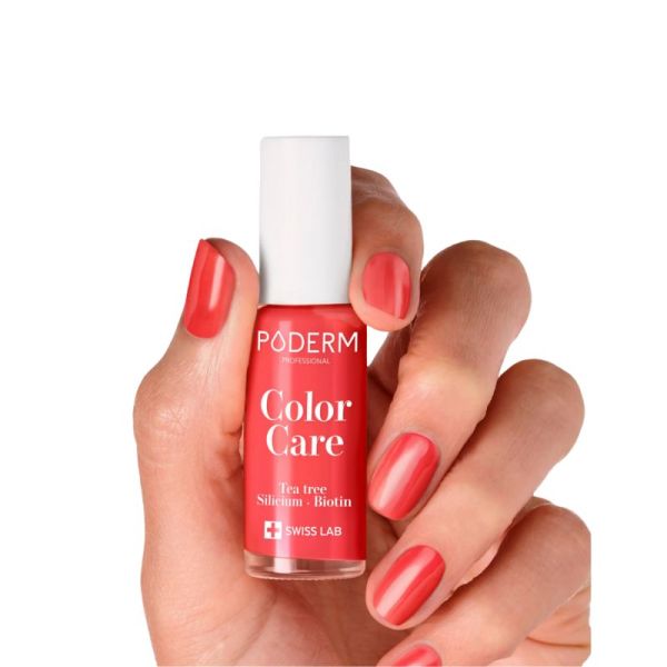 Poderm Vernis Color Care 273 Rose Corail 8Ml