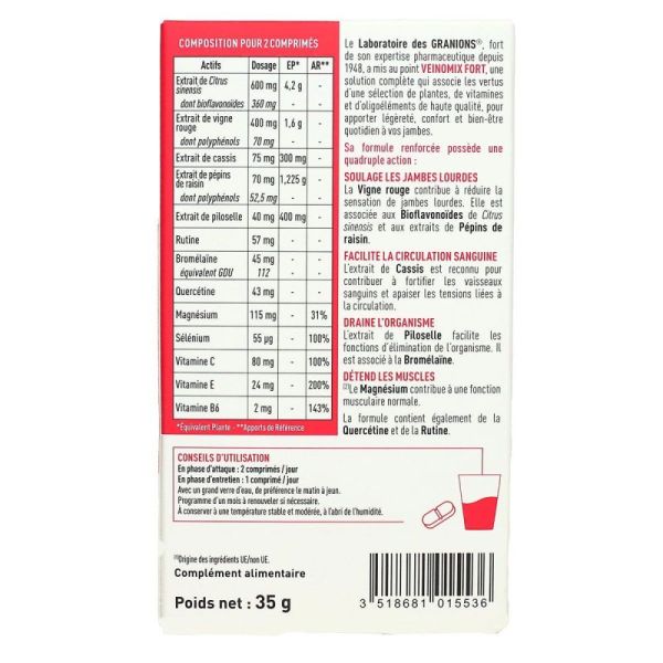 Granions Veinomix Fort Cpr B/30