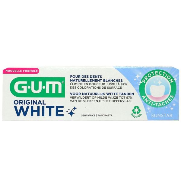 Gum Original White Pâte Dtf Prot Tach T/75Ml