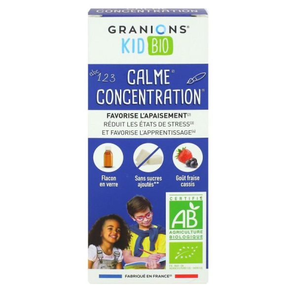 Granions Kid Bio Calme Concent S Buv Fl/125Ml