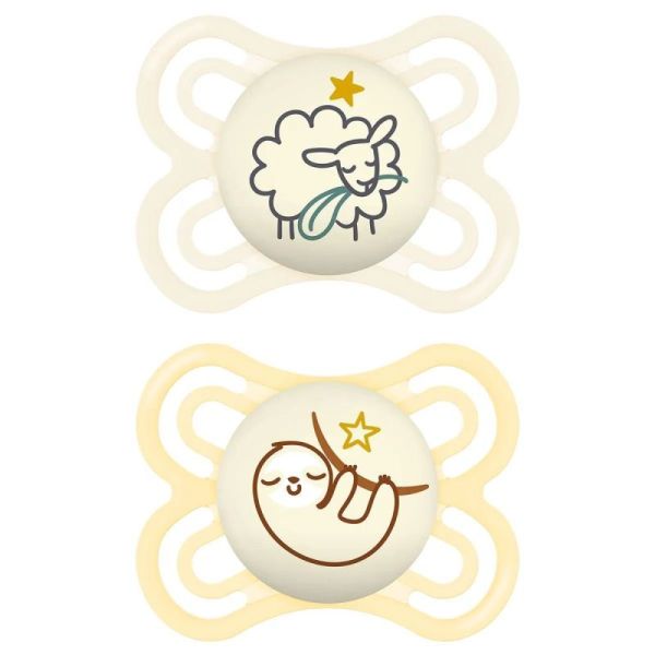 Mam Perfect Sucette Anat Silic 2-6M Nuit B/2