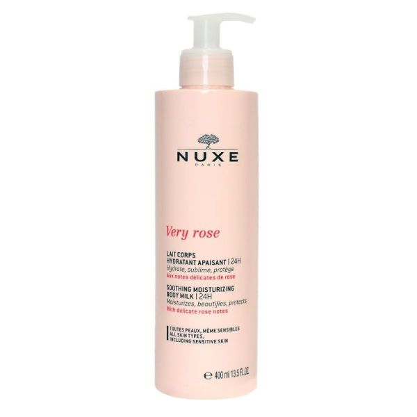 Nuxe Very Rose Lait Corps Hydrat Apais 400Ml