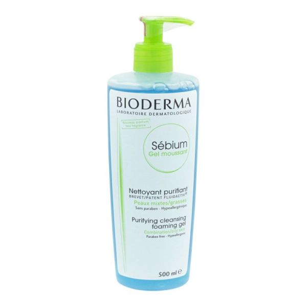 Bioderma Sebium Moussant Gel Nettoy Flp/500Ml