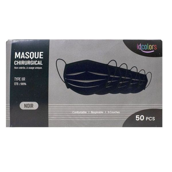 Santecare Masque Chir Iir Noir Ad B/50