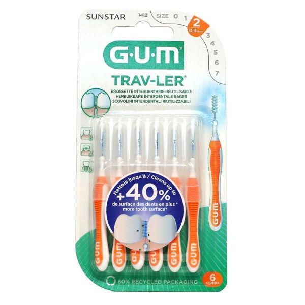 Gum Travler Brossett In-D Voy 0.9Mm B/6